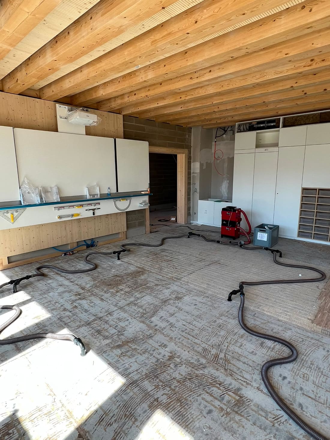 Installation de séchage dans un bâtiment collectif